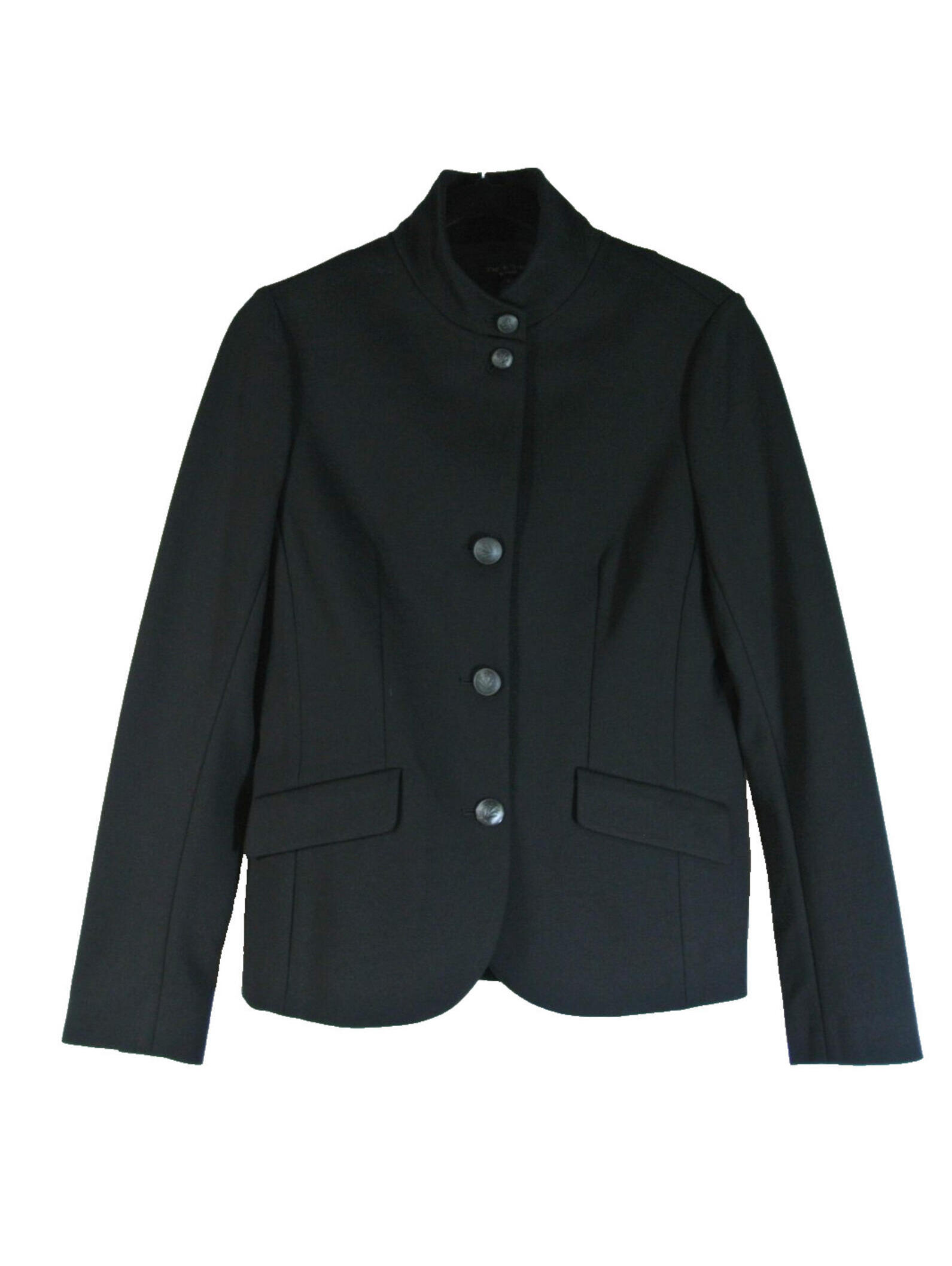 New, Rag & Bone Slade Stretchy Ponte Blazer In Black Size 4 #Sj2370